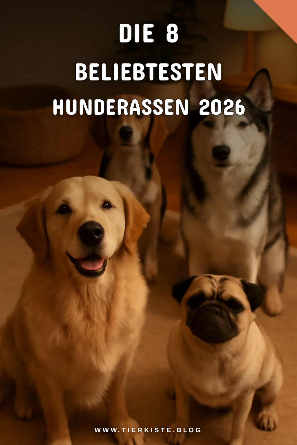 Die 8 beliebtesten Hunderassen 2026 im Überblick