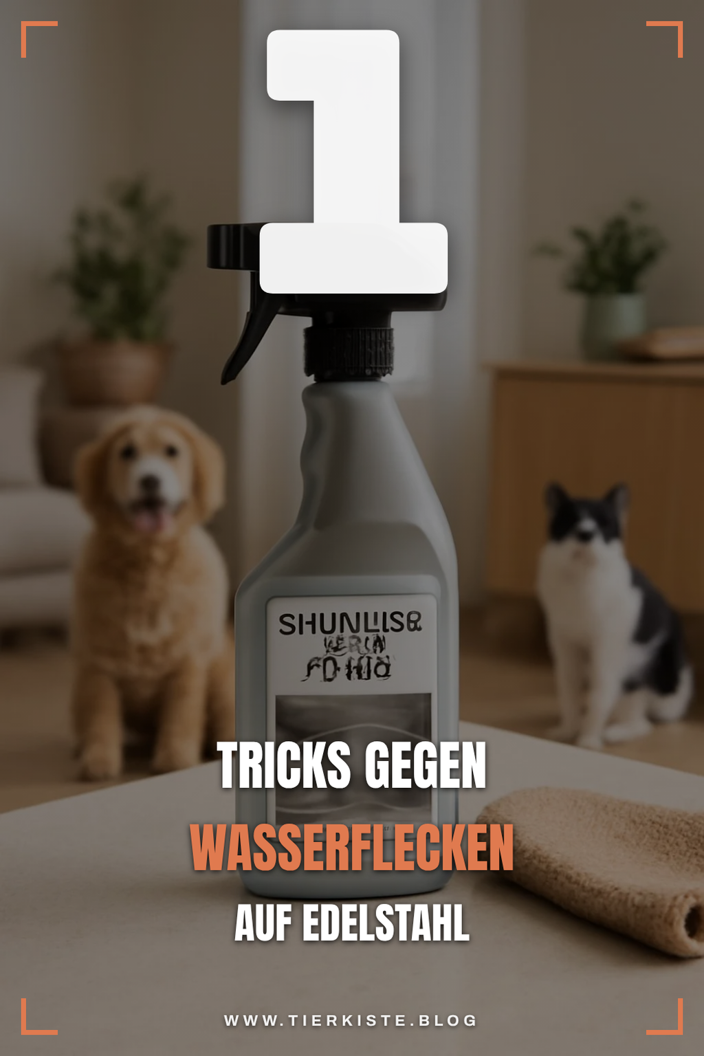 So entfernst du Wasserflecken von Edelstahl