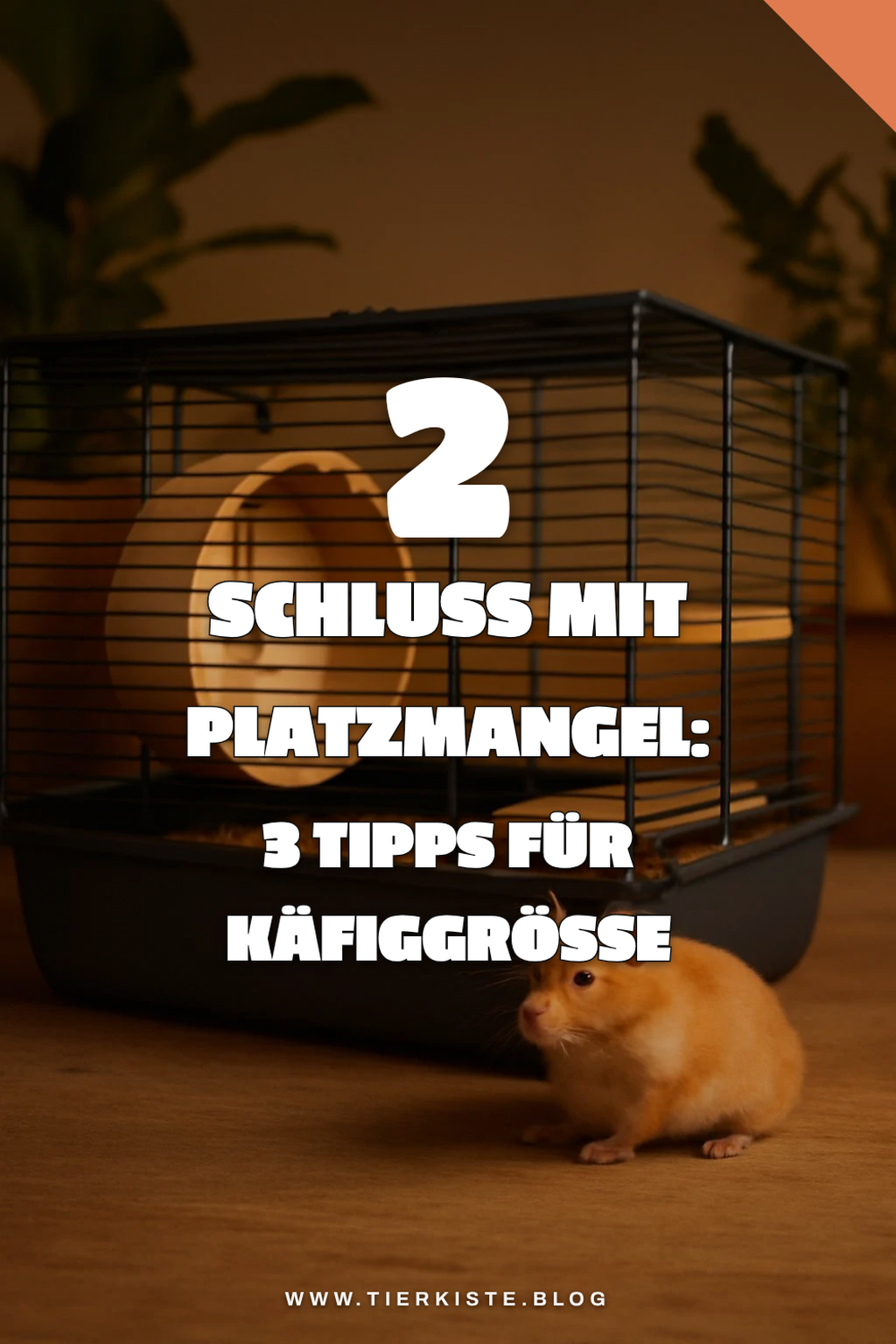 Optimale Käfiggröße für glückliche Hamster