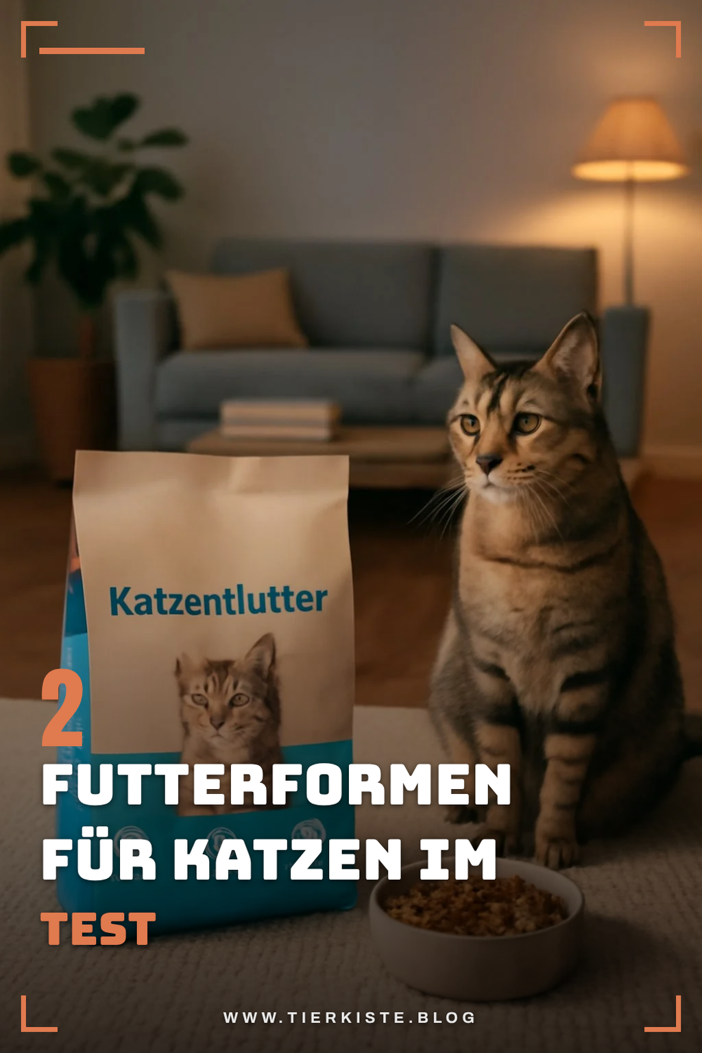 Katzenfutter in verschiedenen Formen