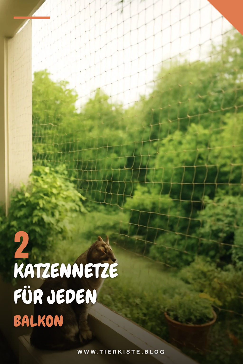 Katzennetz für verschiedene Balkontypen
