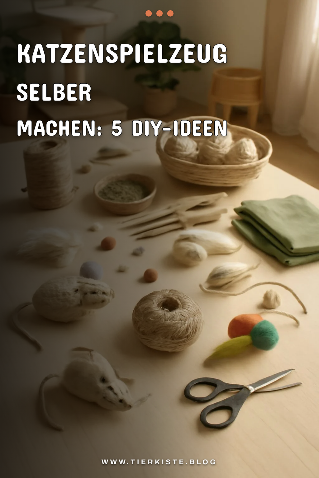 Katzenspielzeug selber machen: 5 DIY-Ideen für Stubentiger
