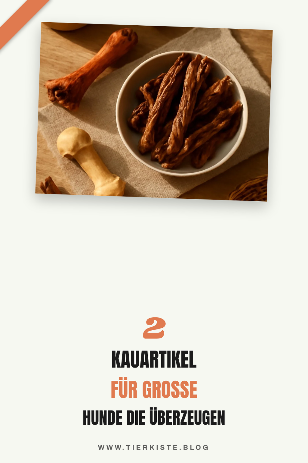 Kauartikel für große Hunde auswählen