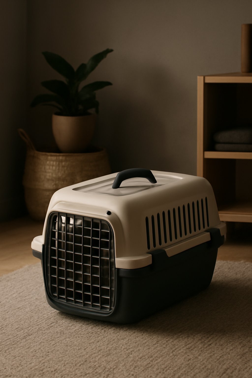 Transportbox für Hunde mit Trennwand
