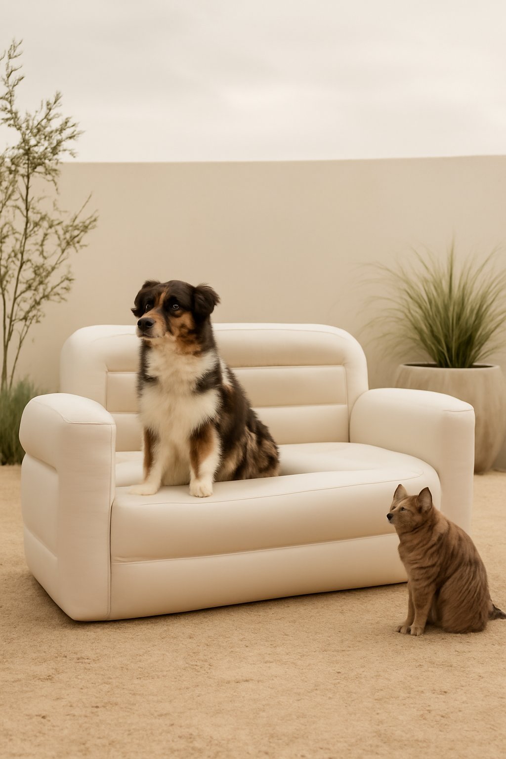 Klein aufblasbares Sofa für Wohnung