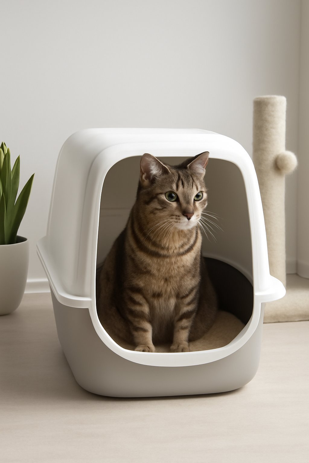 Automatisches Katzenklo mit Sensor
