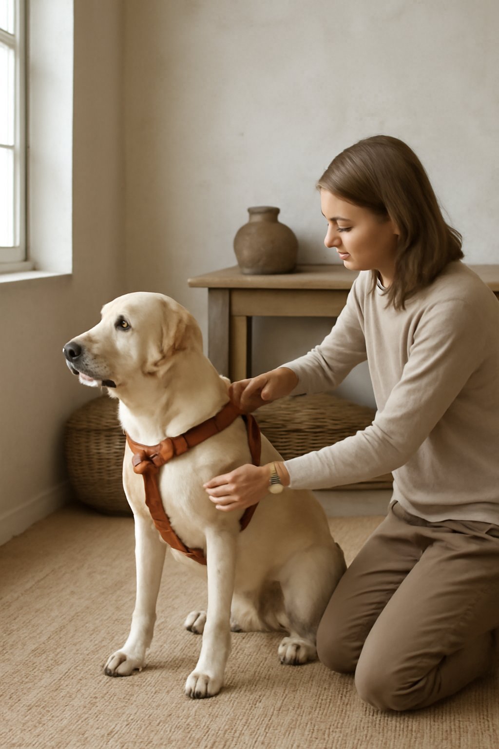 Hundegeschirr mit Polsterung