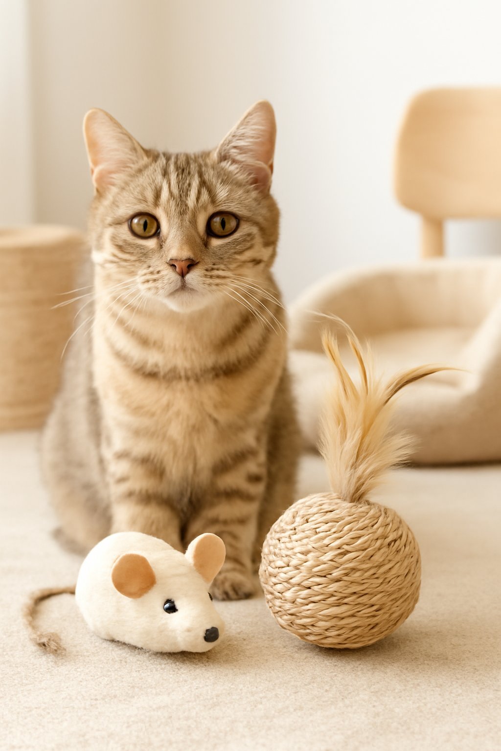Geräuschbälle für Katzen 6er Set