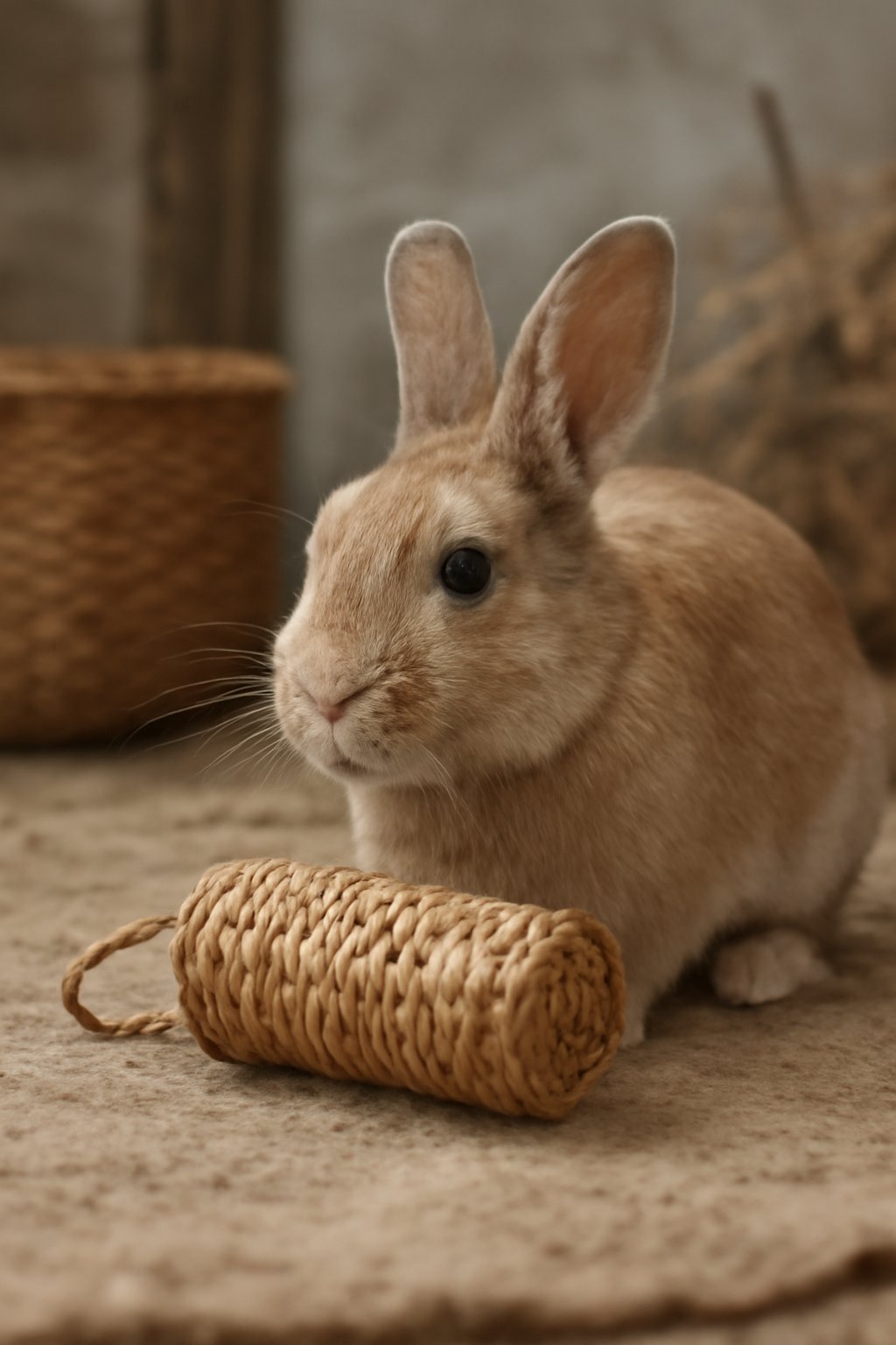 Kaninchen Kauspielzeug Naturholz