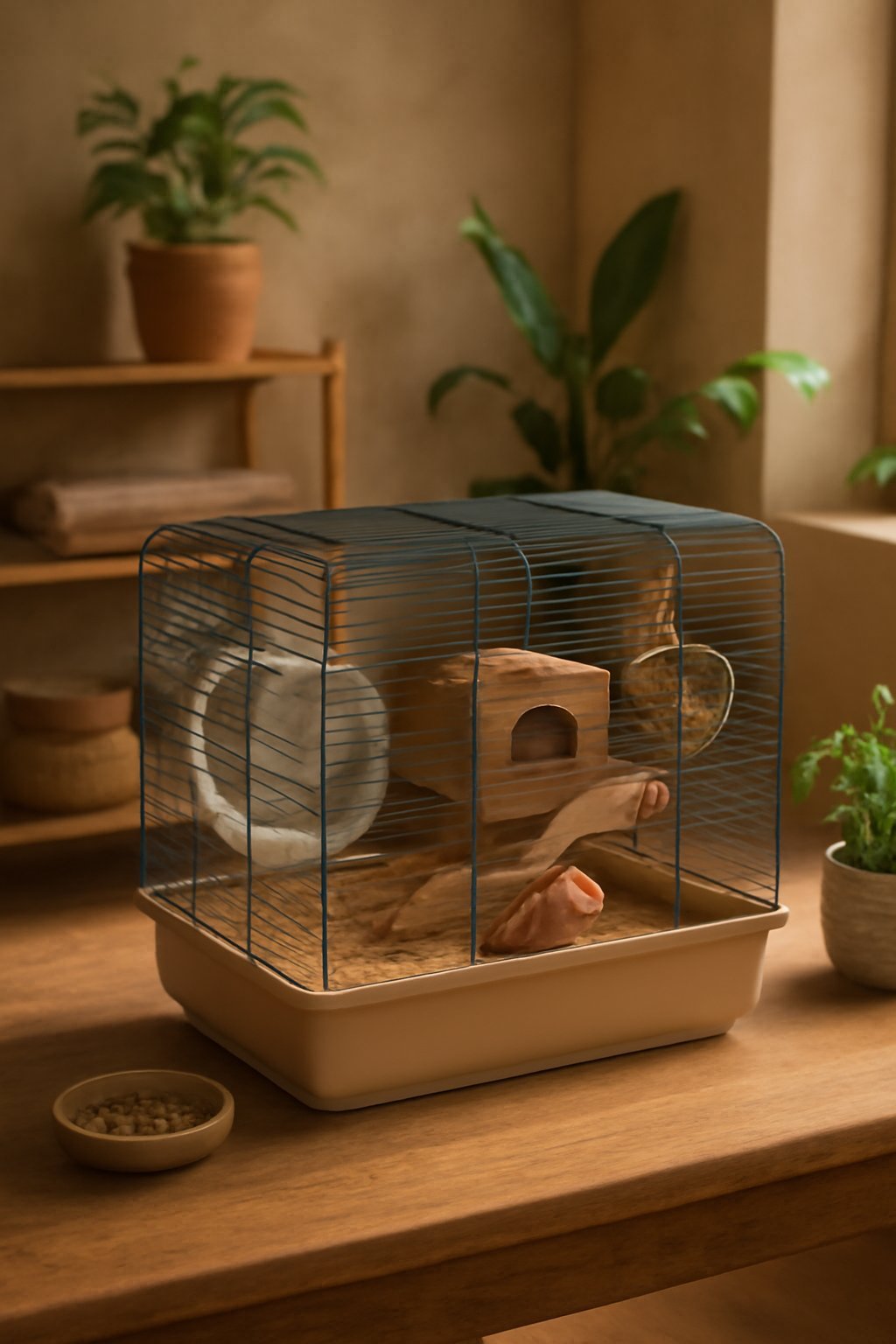 Naturholz Hamsterkäfig groß