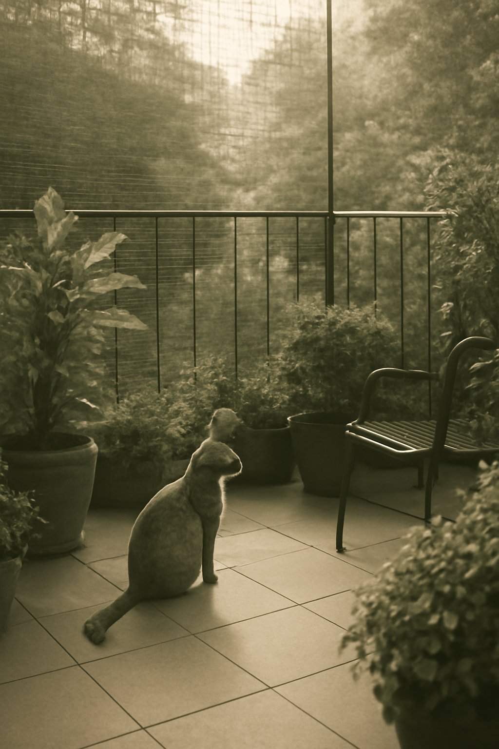 Katzenliege Balkon stabil