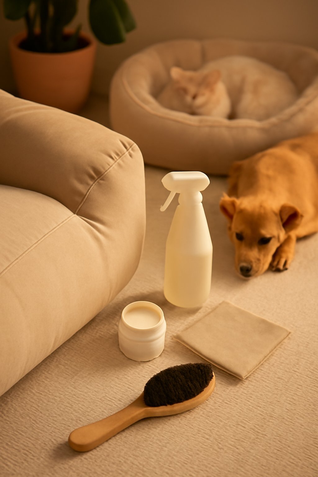 Möbelreiniger für textiles Sofa