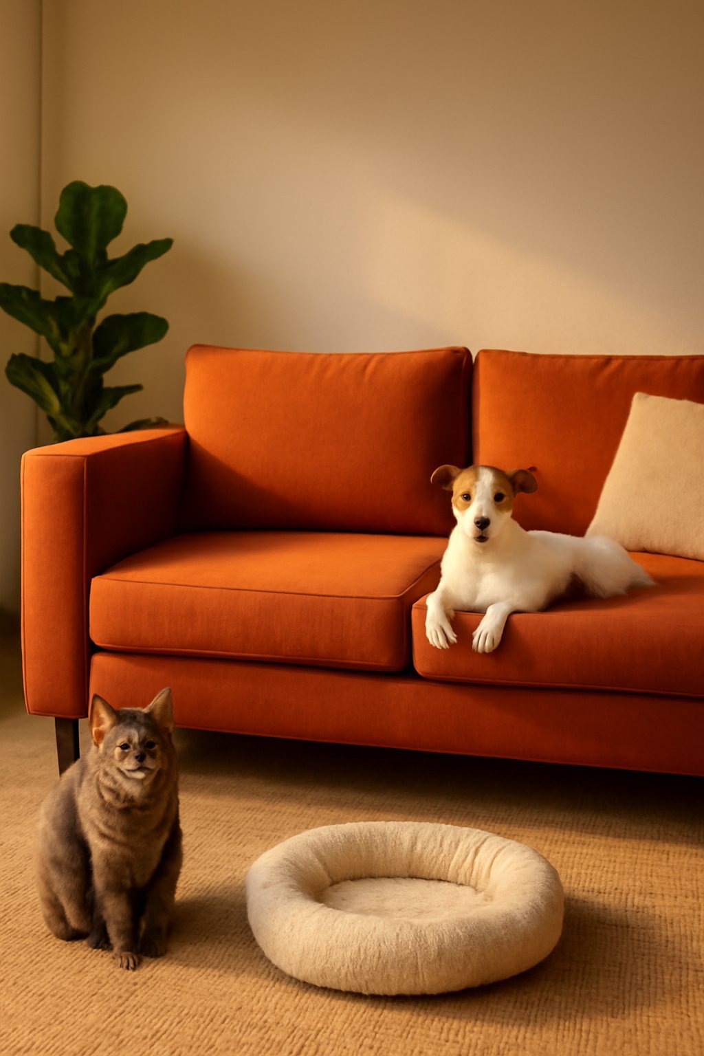 Beiges XXL-Sofa