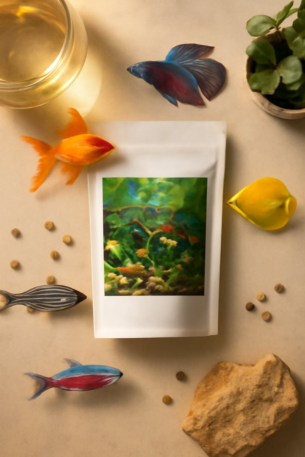 Goldfisch Futter