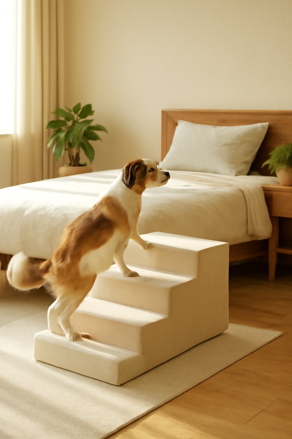 Rutschfeste Gummifüße für Hundetreppe
