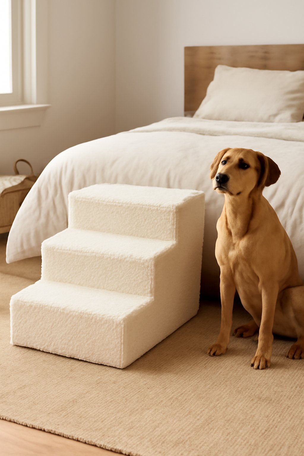 Rutschfeste Hundetreppe 4 Stufen