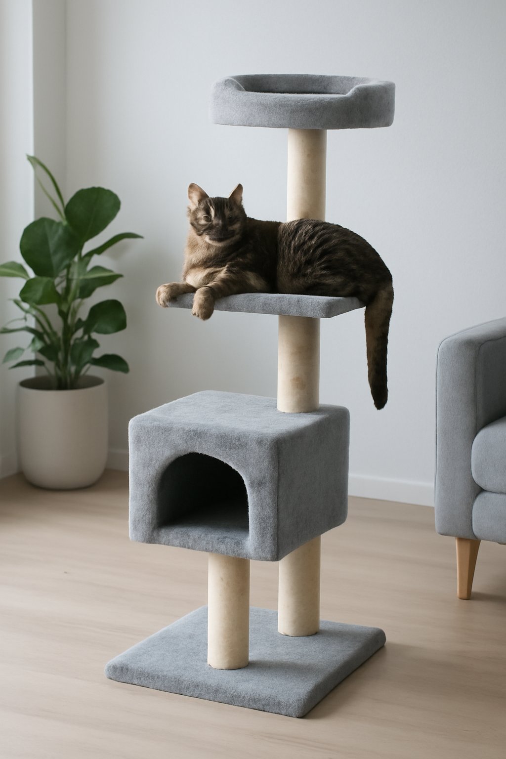 Designer Kratzbaum aus Holz