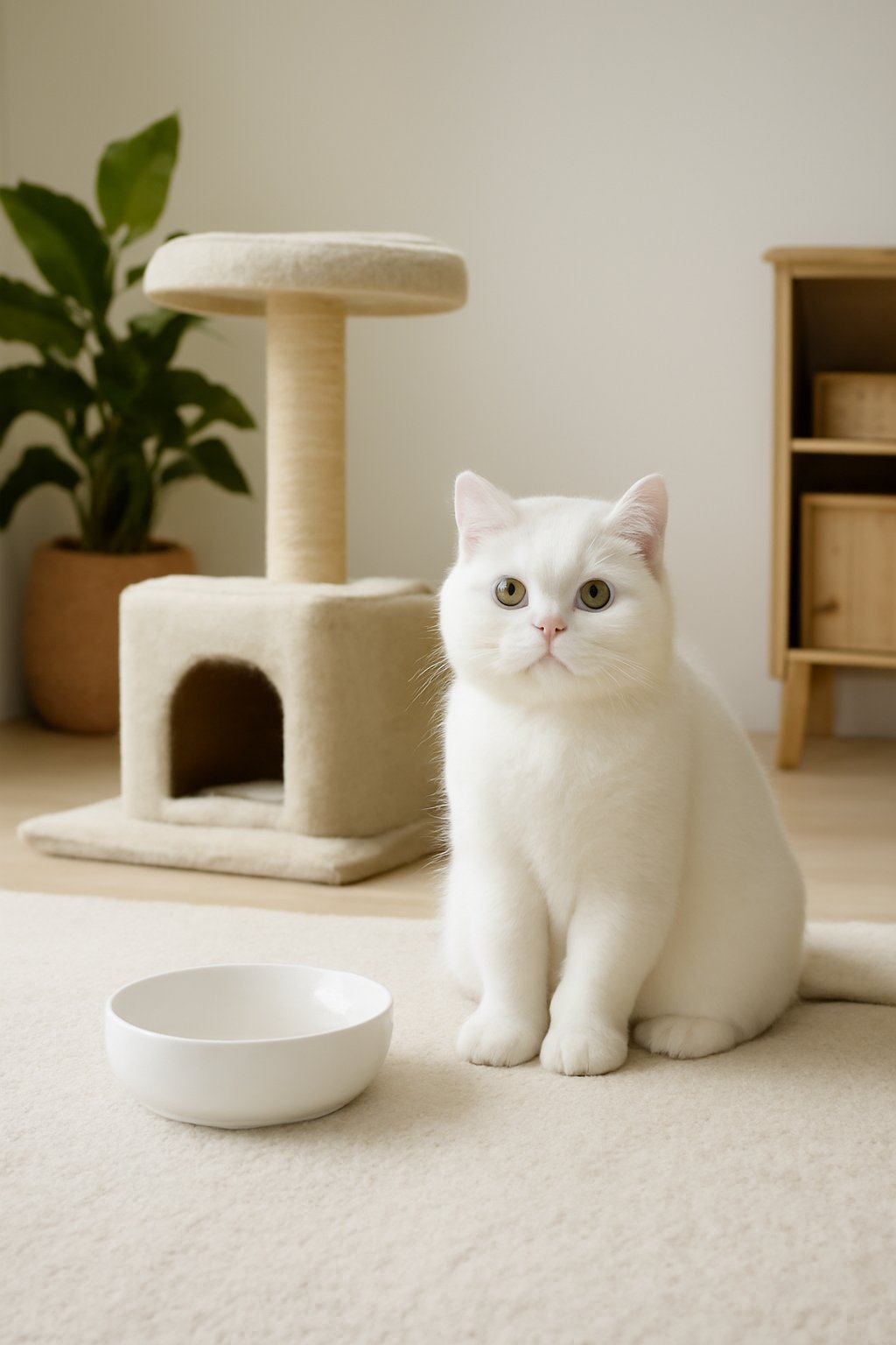 Katzenbett aus Plüsch