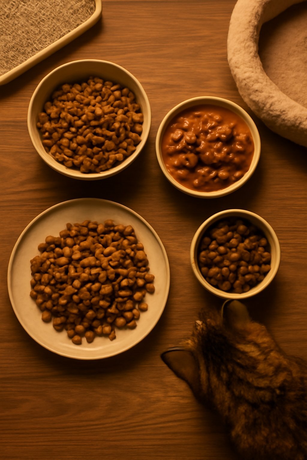 Trockenfutter Nassfutter Set