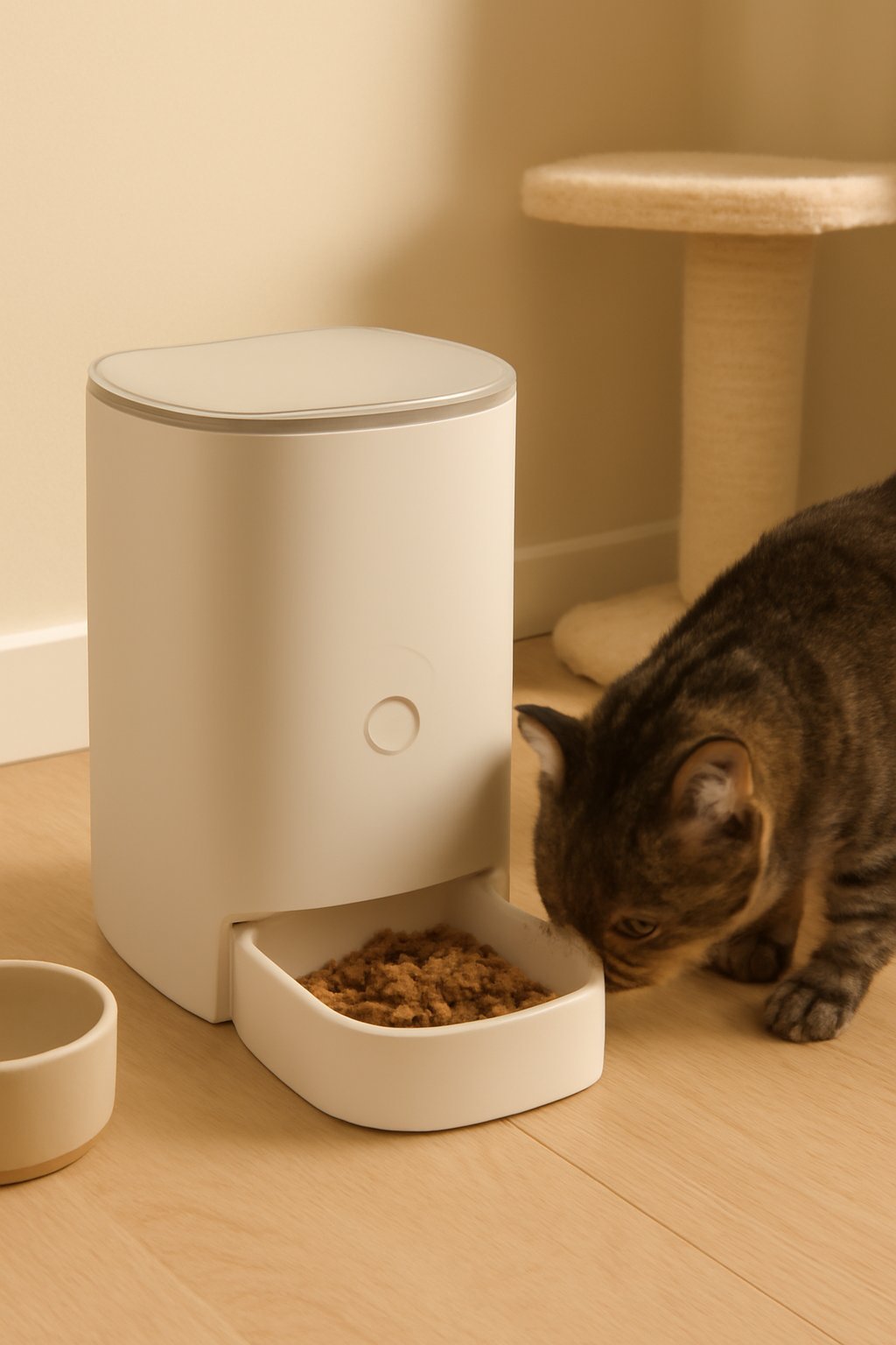 Katzenfutterautomat mit Anti-Rutsch