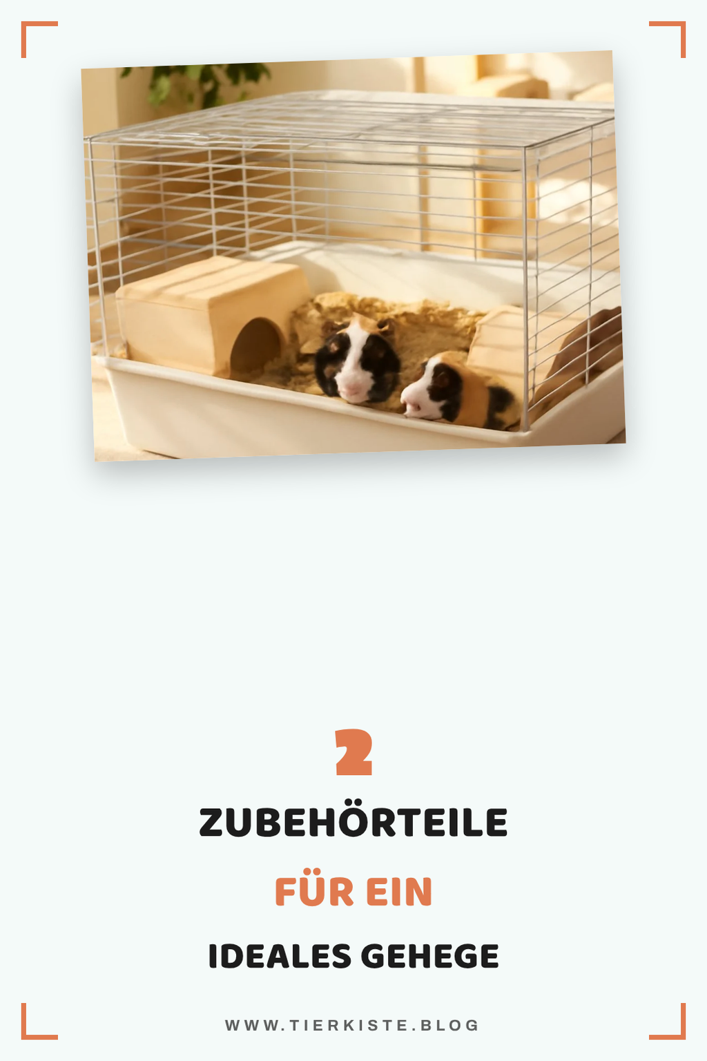 Zusätzliche Ausstattung für das Gehege