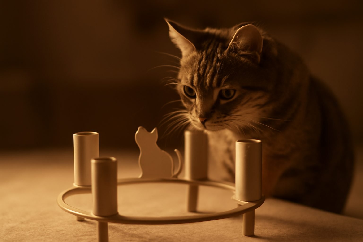 Adventskranz Katzensicher aufstellen — so geht es richtig