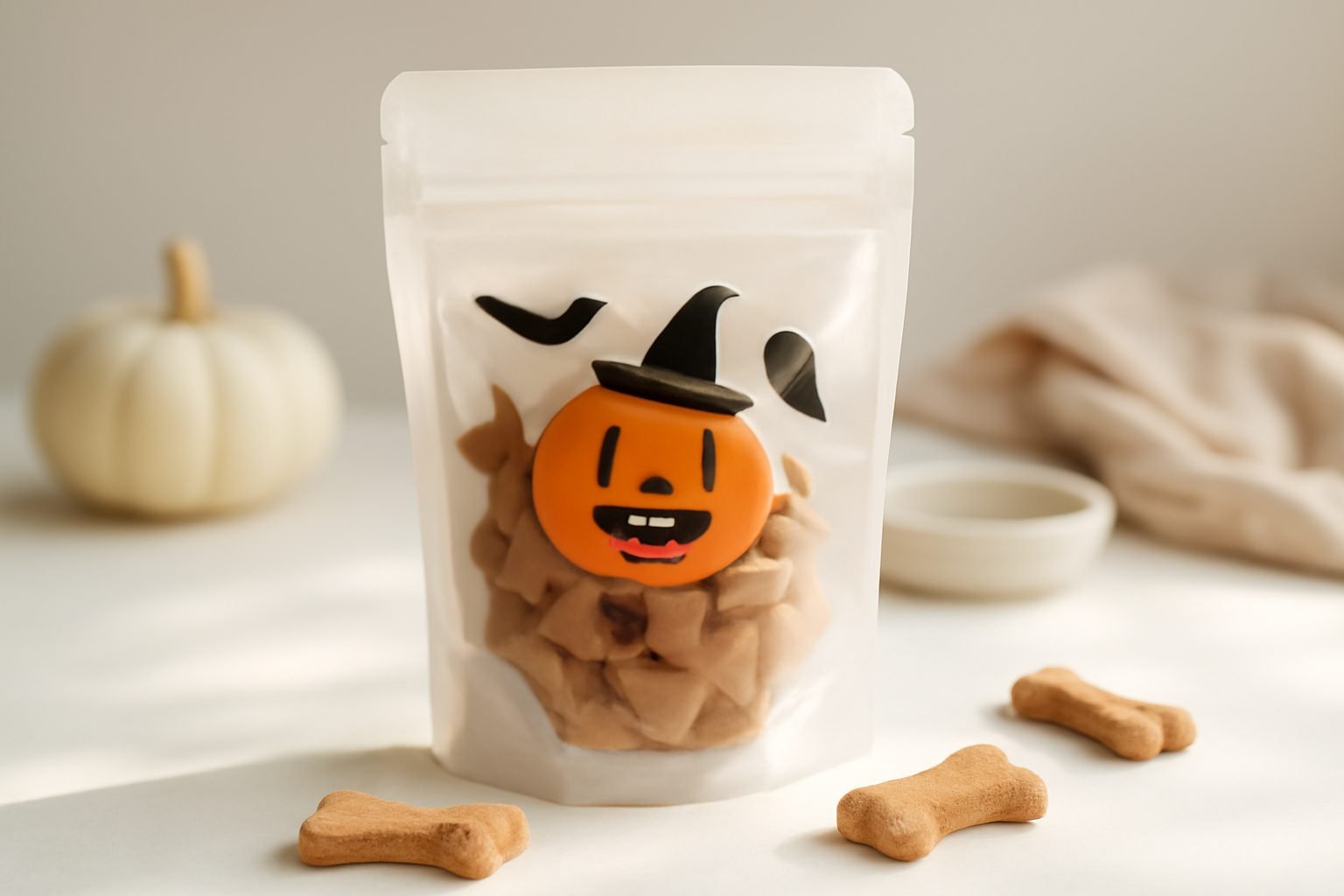 Halloween Leckerlis für Hunde backen in 6 Schritten