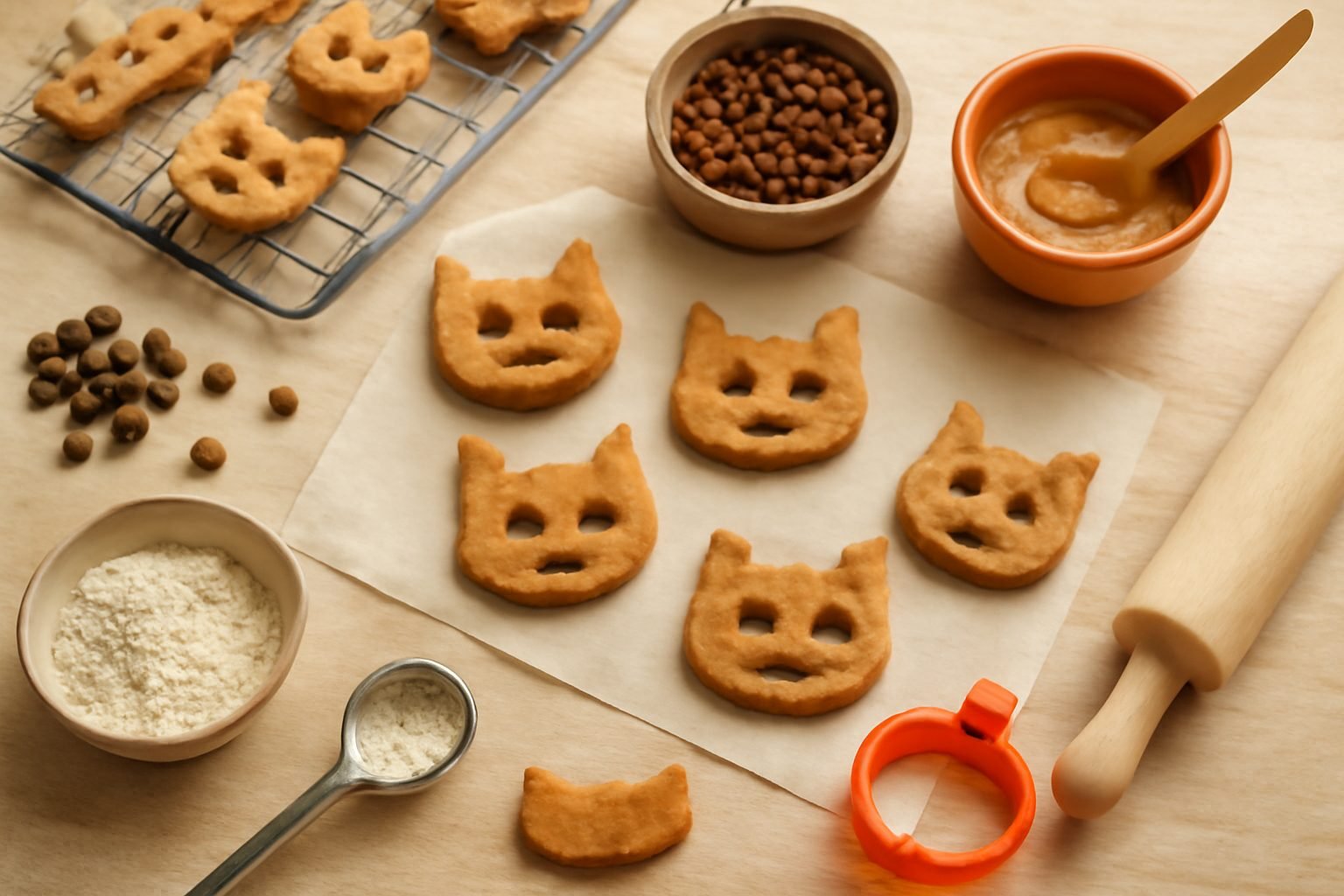 Halloween Leckerlis für Katzen selber machen in 6 Schritten