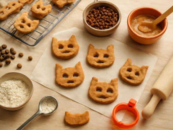 Halloween Leckerlis für Katzen selber machen in 6 Schritten