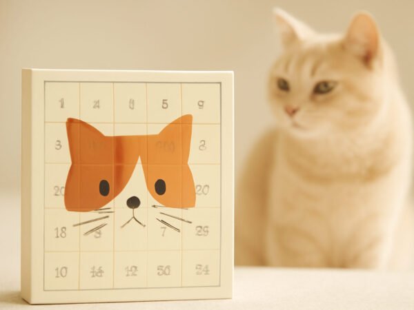 Katzen Adventskalender mit Spielzeug