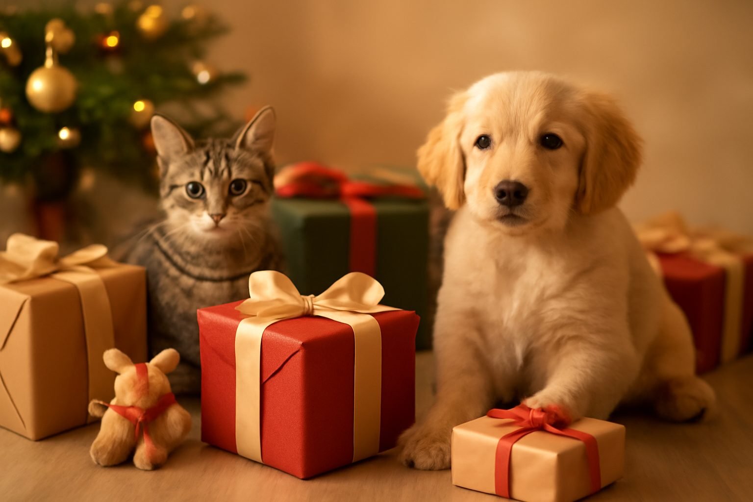 Weihnachtsgeschenke Kindergarten mit Hund