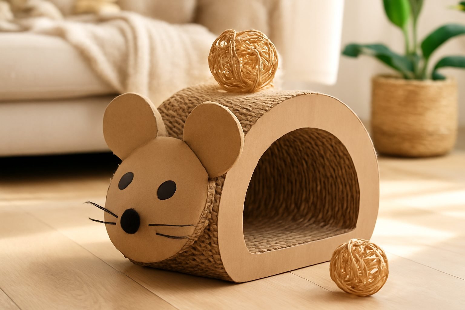 Katzenspielzeug aus Karton: 6 geniale DIY-Ideen