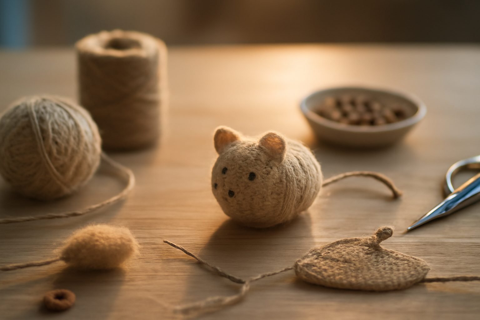Katzenspielzeug aus Plastikflaschen basteln